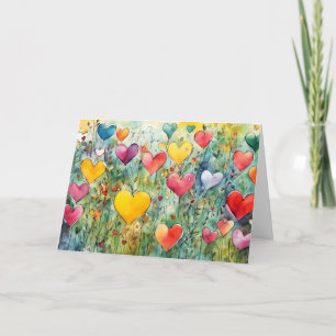 Gelukkige Valentijnsdag Harten  Feestdagen Kaart