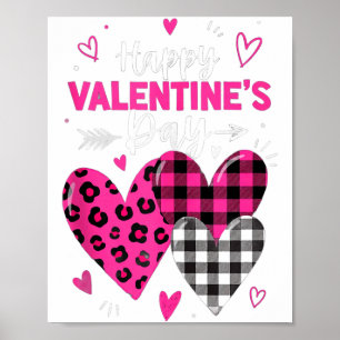 Gelukkige Valentijnsdag Harten Meisjes Vrouwen Lui Poster