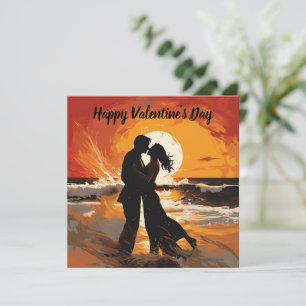 Gelukkige Valentijnsdag Koppel Feestdagenkaart