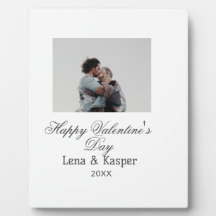 Gelukkige Valentijnsdag koppel foto modern eenvoud Fotoplaat