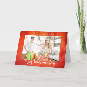 Gelukkige Valentijnsdag Liefde van mijn leven Foto Kaart