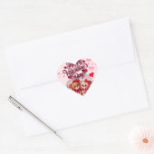Gelukkige Valentijnsdag Liefdevolle Beren Hart Sticker (Envelop)