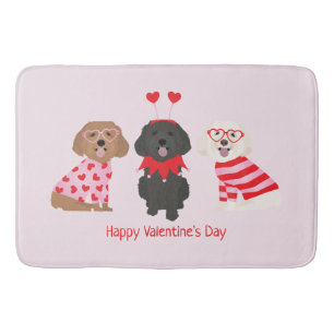 Gelukkige Valentijnsdag Maltipoo Honden Badmat