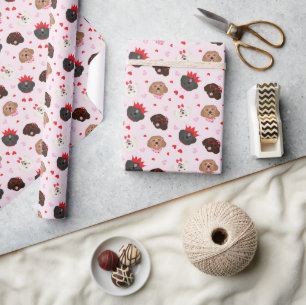 Gelukkige Valentijnsdag Maltipoo Honden Cadeaupapier