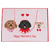 Gelukkige Valentijnsdag Maltipoo Honden Groot Cadeauzakje (Voorkant)