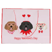 Gelukkige Valentijnsdag Maltipoo Honden Groot Cadeauzakje (Achterkant)