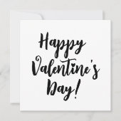 Gelukkige Valentijnsdag moderne script typografie Kaart (Voorkant)