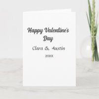 Gelukkige Valentijnsdag naam datum eenvoudig minim