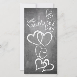 Gelukkige Valentijnsdag op een krijtbord