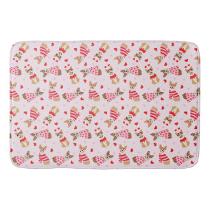 Gelukkige Valentijnsdag Pembroke Welsh Corgi Dogs Badmat