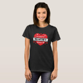 Gelukkige Valentijnsdag Red Hearts Liefde T-shirt (Voorkant volledig)