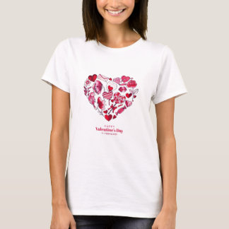 "Gelukkige Valentijnsdag - Romantische liefde" T-shirt