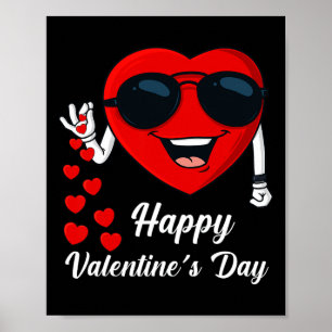Gelukkige Valentijnsdag Schattig Hart Bae Fun Zout Poster