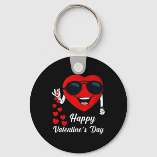 Gelukkige Valentijnsdag Schattig Hart Bae Fun Zout Sleutelhanger