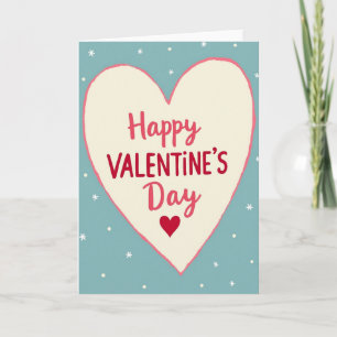 Gelukkige Valentijnsdag Sneeuwvlok Card Kaart