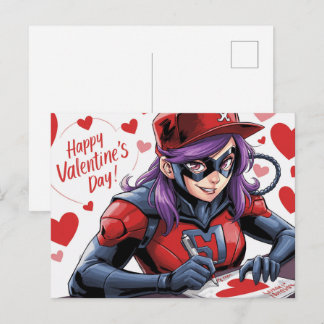 Gelukkige Valentijnsdag Superhelden Briefkaart
