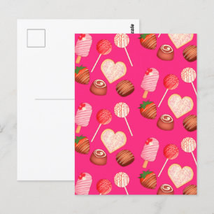 Gelukkige Valentijnsdag traktaties en Snoep Briefkaart