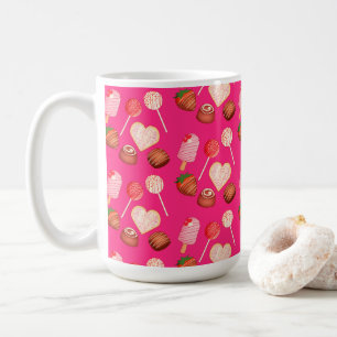 Gelukkige Valentijnsdag traktaties en Snoep Koffiemok