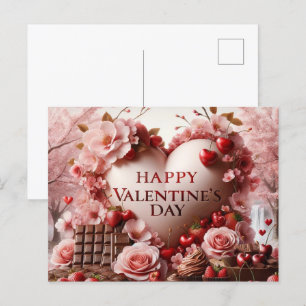 Gelukkige Valentijnsdag traktaties Feestdagenkaart