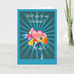Gelukkige Valentijnsdag uit geheime bewonderaarsha Feestdagen Kaart