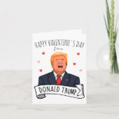Gelukkige Valentijnsdag van Donald Trump Kaart (Voorkant)