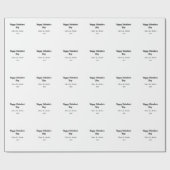 Gelukkige Valentijnsdag voeg naam datum toe eenvou Cadeaupapier (Vlak)