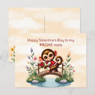 Gelukkige Valentijnsdag voor mijn Prime-mate Feestdagenkaart