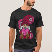 Gelukkige Valentijnsdag Vrouwen Gnome met Zonneblo T-shirt (Voorkant)