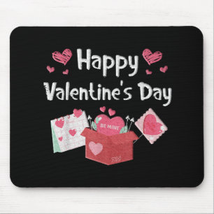 Gelukkige Valentijnsdag Wees Van Mij Schattige Har Muismat