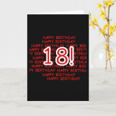 Gelukkige Verjaardag 18 Kaart (Gele Bloem)