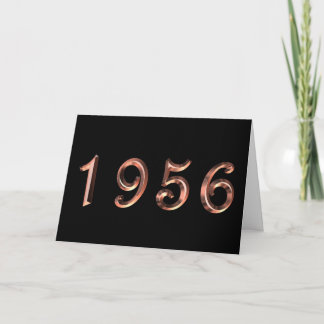 Gelukkige Verjaardag 1956 Geboortejaar 50's 50s 50 Kaart
