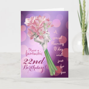 Gelukkige Verjaardag! - 22ste roze Kaart