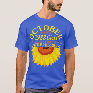 Gelukkige verjaardag 32 jaar oud geboren in oktobe t-shirt