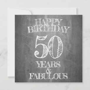 Gelukkige verjaardag - 50 jaar en fantastisch