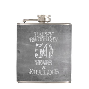 Gelukkige verjaardag - 50 jaar en fantastisch heupfles