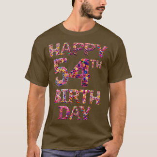Gelukkige Verjaardag 54e T-shirt