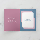 Gelukkige verjaardag 70 vandaag roze blauw kaart (Binnen)