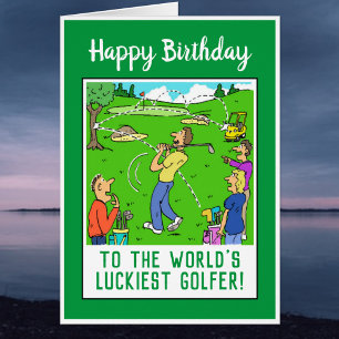 Gelukkige verjaardag aan een golfer Grappig