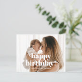 Gelukkige Verjaardag aan Mama met Foto Briefkaart (Staand voorkant)
