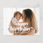 Gelukkige Verjaardag aan Mama met Foto Briefkaart (Voorkant)