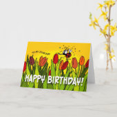 Gelukkige verjaardag - aan mijn lieve zoon kaart (Gele Bloem)