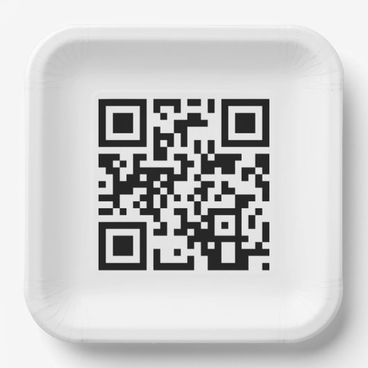 Gelukkige verjaardag aan u QR code Papieren Bordje (Voorkant)