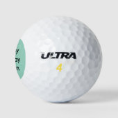 Gelukkige Verjaardag Aangepaste Naam Golfballen (Logo)