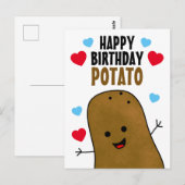 Gelukkige verjaardag Aardappel Briefkaart (Voorkant / Achterkant)
