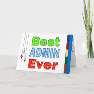 Gelukkige Verjaardag Admin Professional Beste Admi Kaart