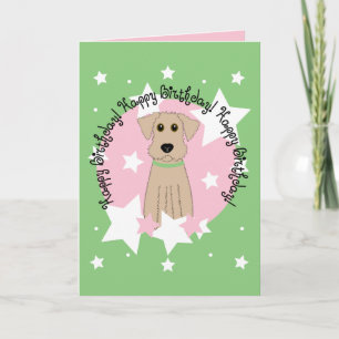 Gelukkige Verjaardag Airedale Terrier Kaart