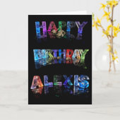 Gelukkige verjaardag Alexis Kaart (Gele Bloem)