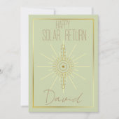 Gelukkige verjaardag astrologie kaart (Voorkant)