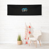 Gelukkige Verjaardag Baby Blauwe 2.5x8 Vinyl Banne Spandoek (Insitu)