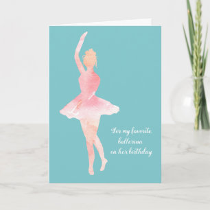Gelukkige Verjaardag Ballerina Ballet Schoenen Kaart